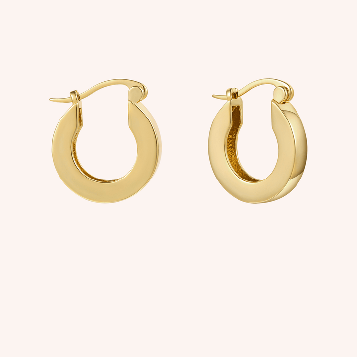 18k gold plated hoops 