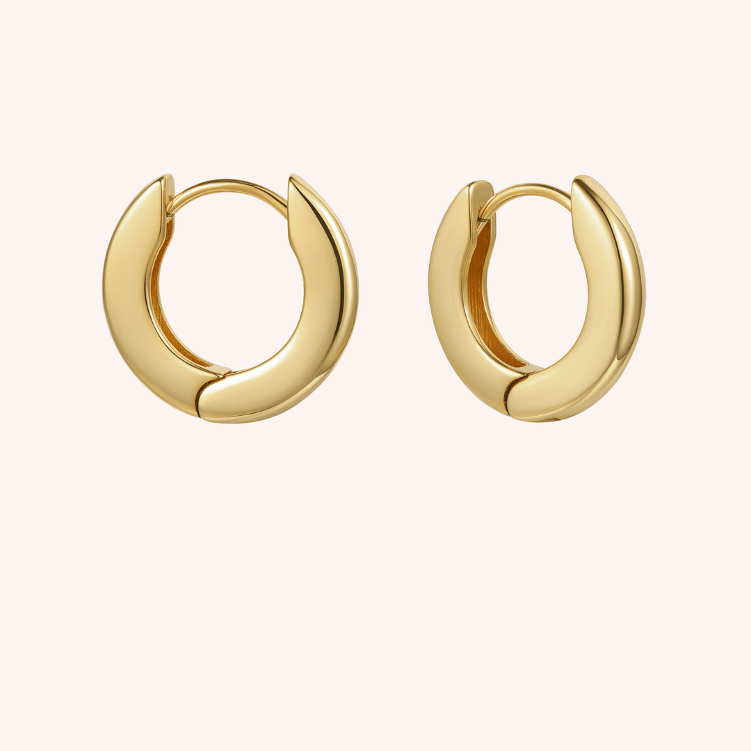 18k gold plated hoops 