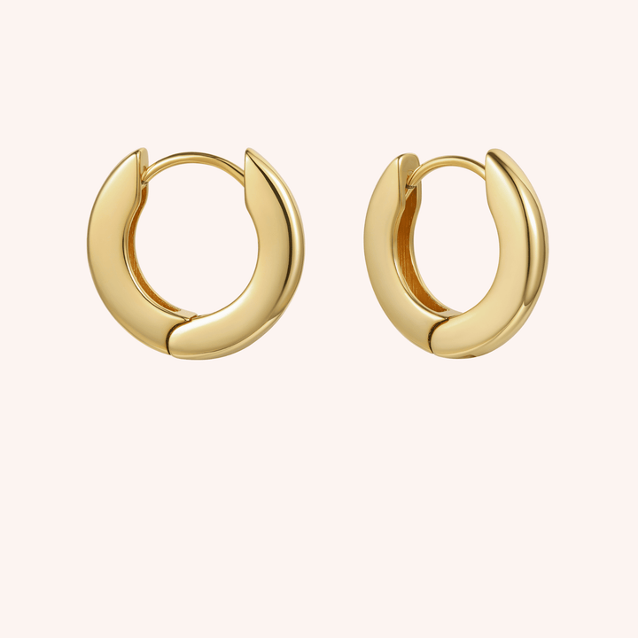18k gold plated hoops 